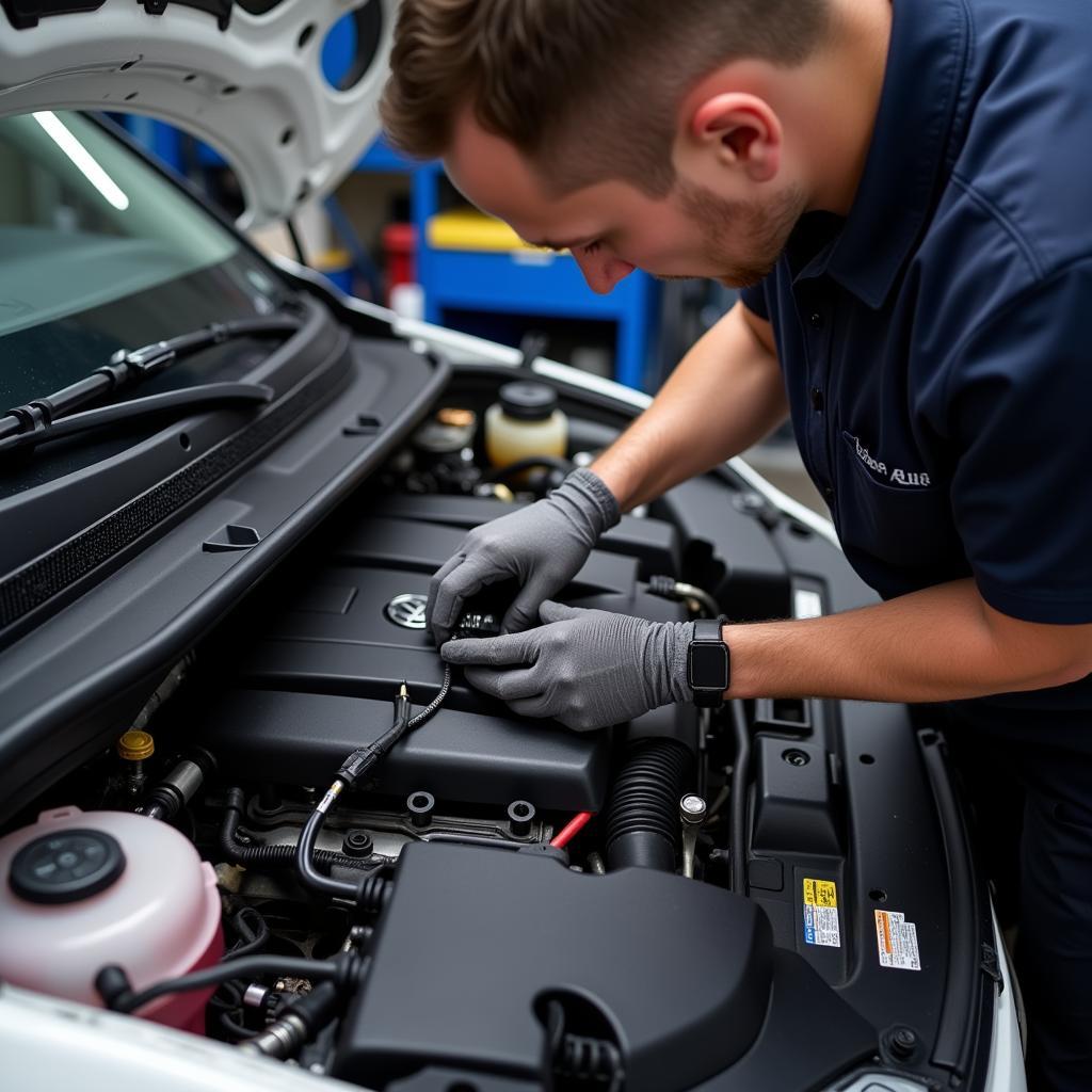 VW Tiguan 5N Engine Bay Inspection