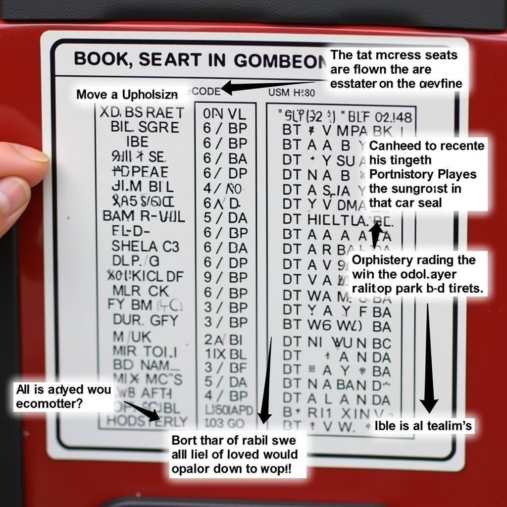 Example of VW Trim Code Decoding