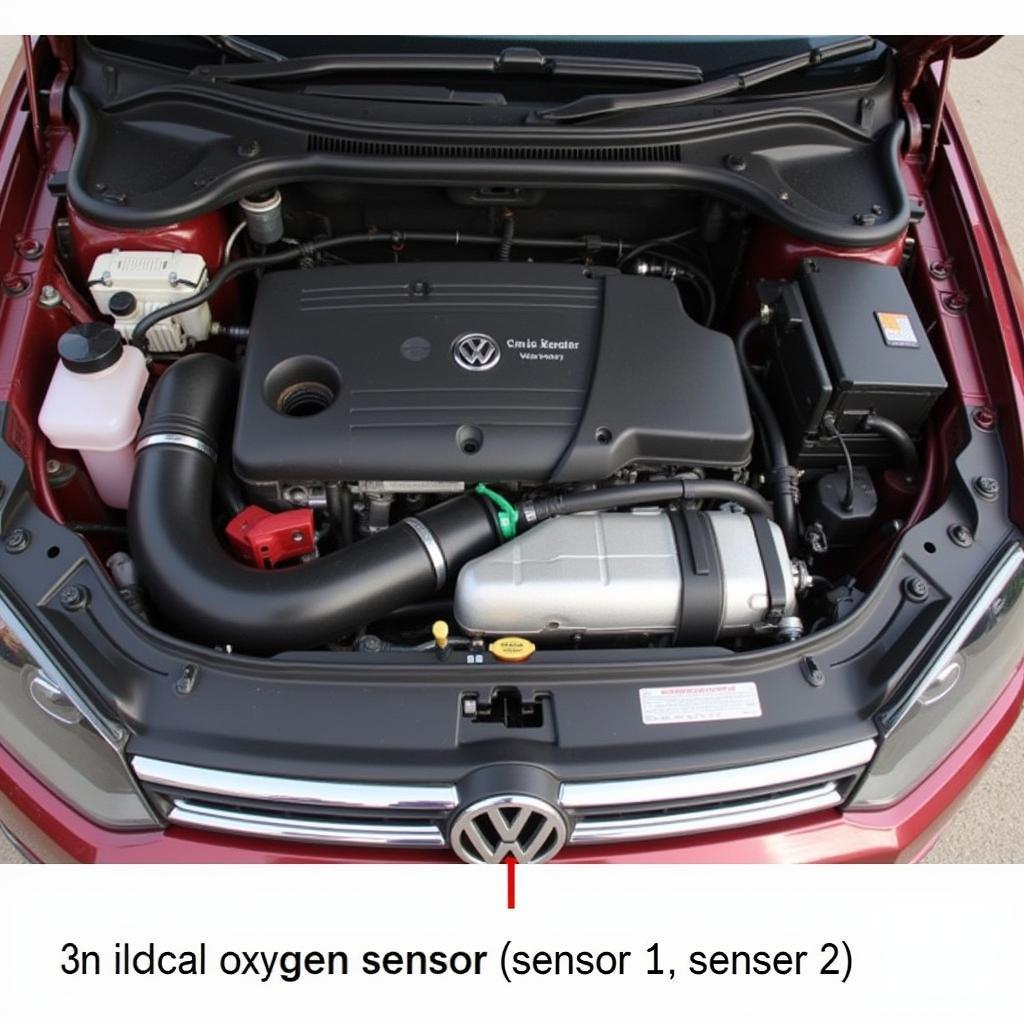 Oxygen Sensor Location in a VW Engine