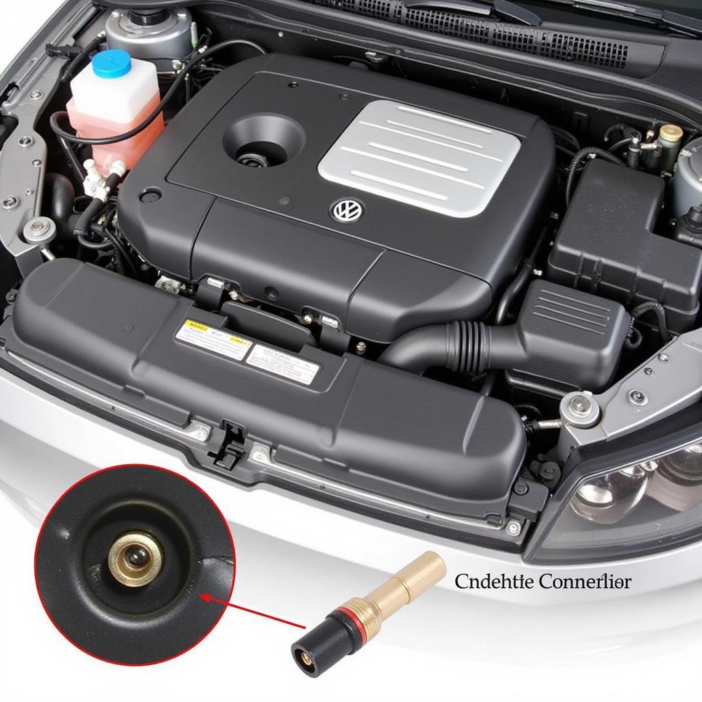 Oxygen Sensor Location on a VW Engine