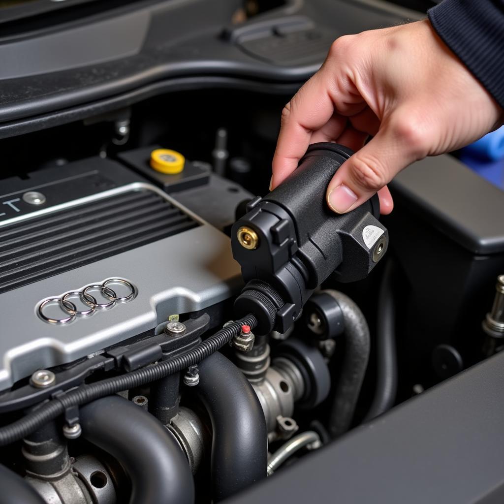 Inspecting the Intake Manifold for the 01560 Audi Fault Code