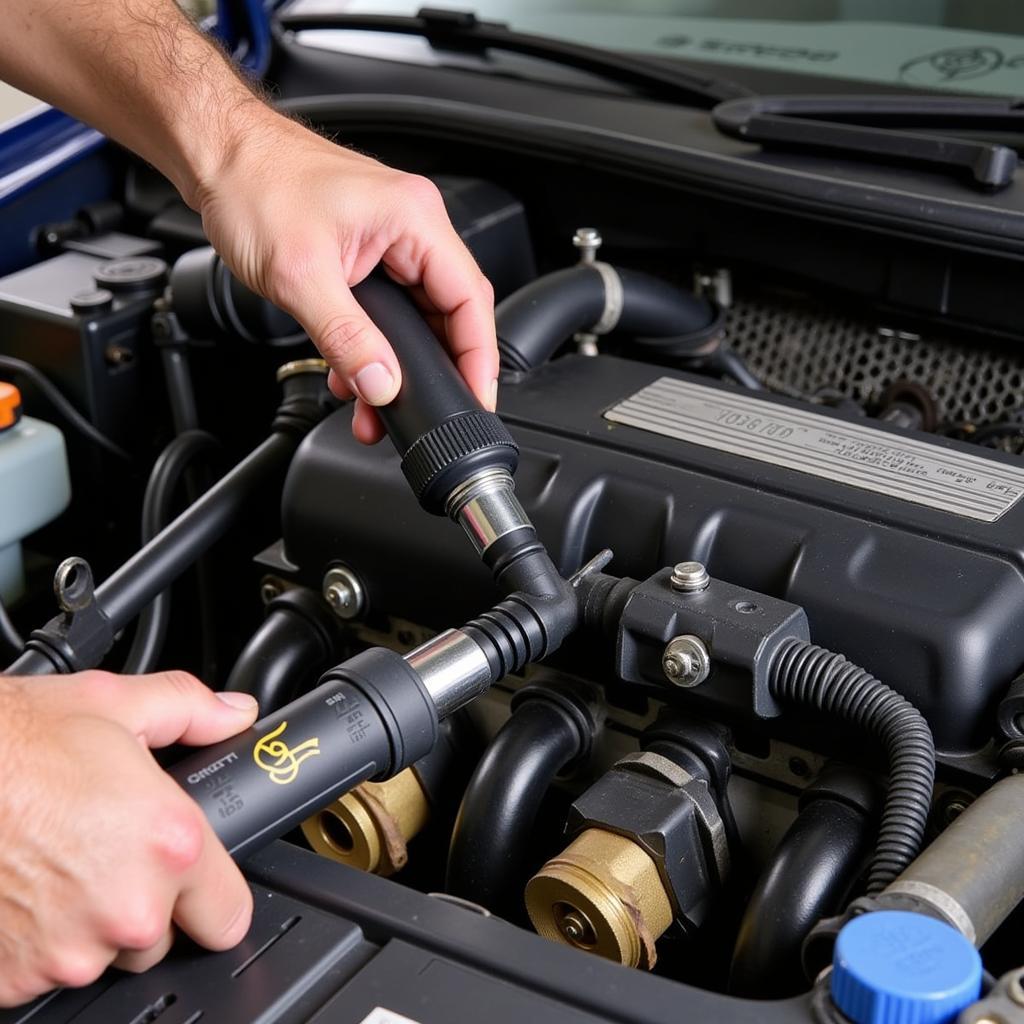 Checking for Vacuum Leaks in a 2000 VW Beetle Engine