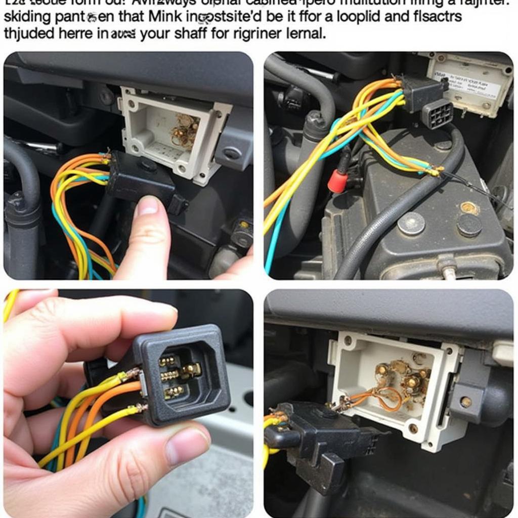 Wiring Harness of a 2000 VW Jetta TDI with P1592 Code