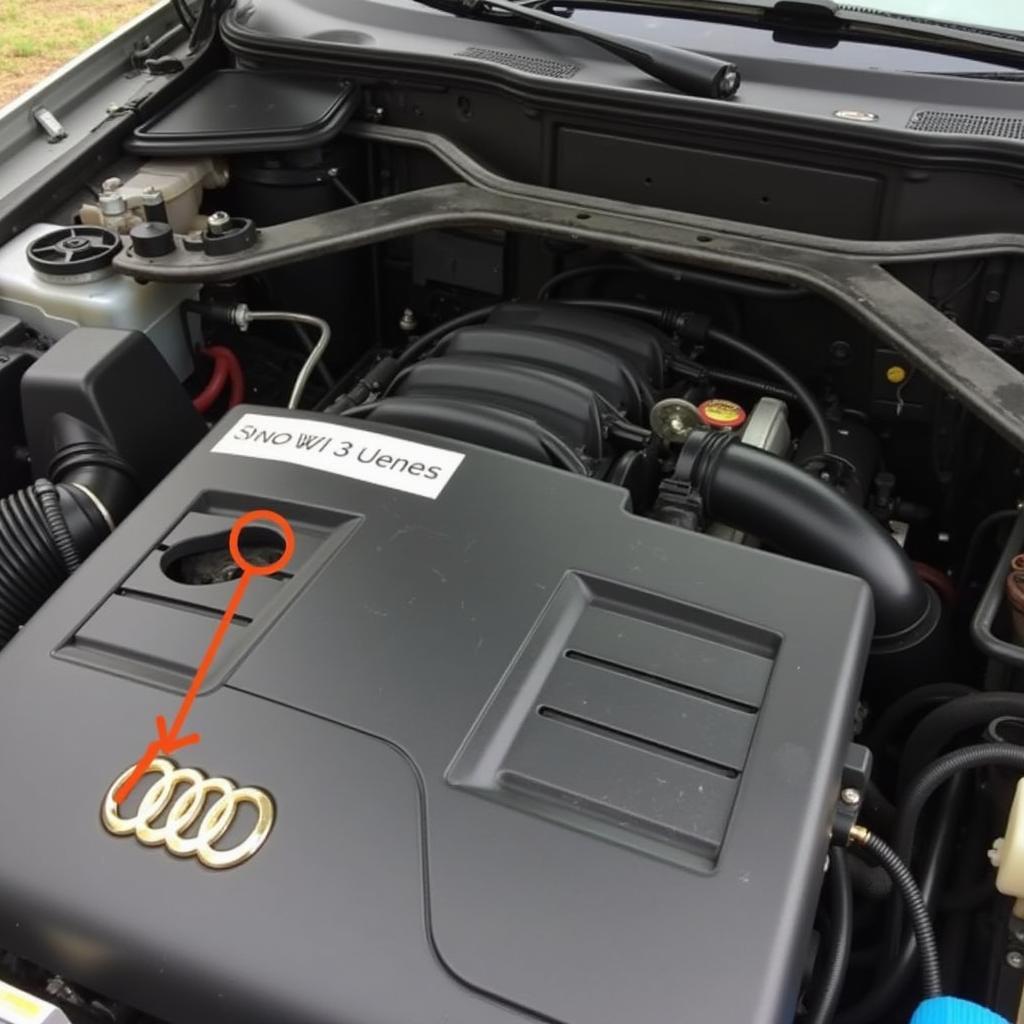 2001 Audi 225 HP Engine Code Location Sticker