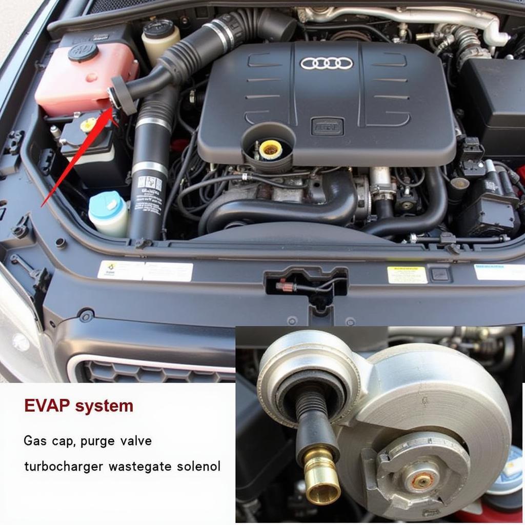 2006 Audi A4 P0243 & P0444: Turbocharger Wastegate Solenoid and EVAP System Components