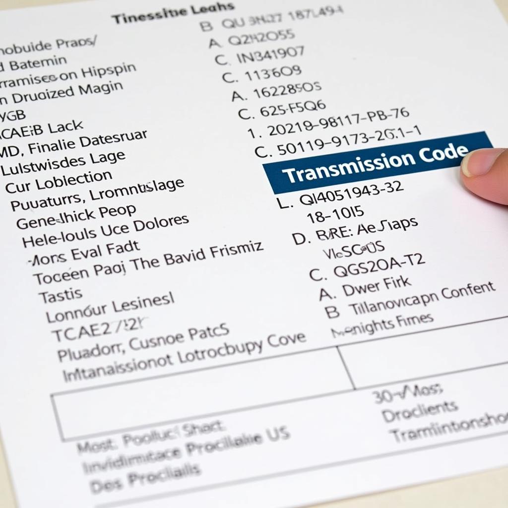 Where to Find Transmission Code 2009 VW CC