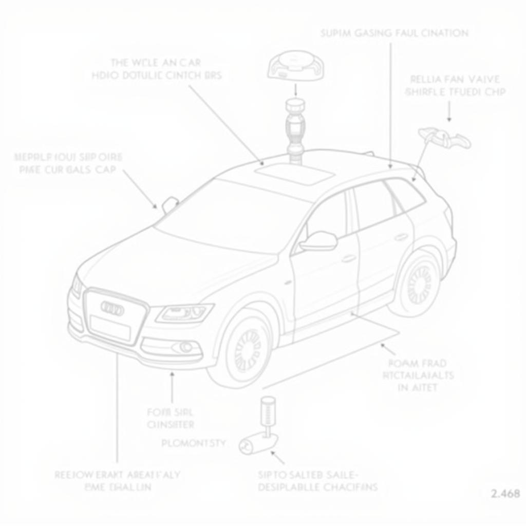 2010 Audi Q5 EVAP System Components Diagram