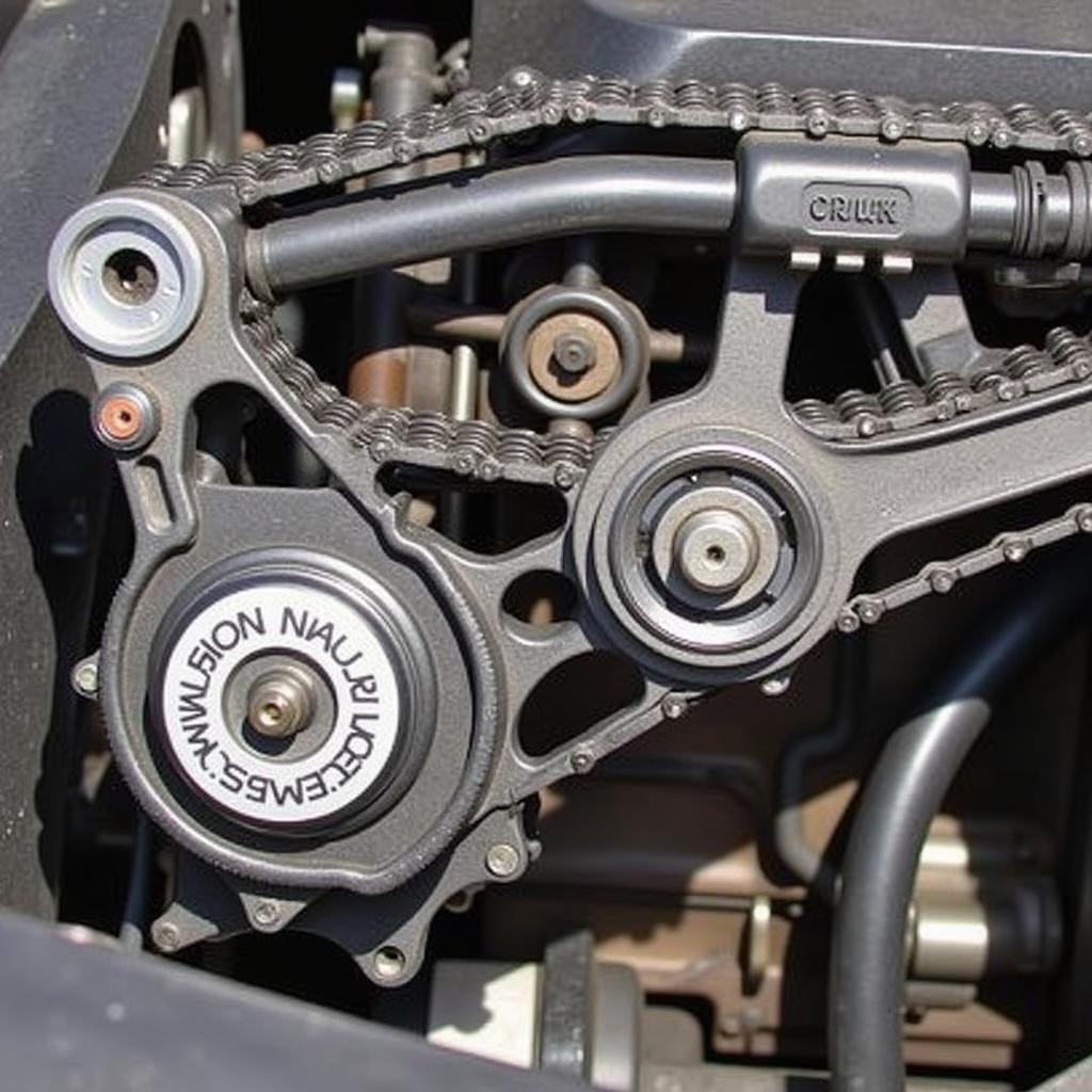 2013 VW Jetta Engine with Timing Chain Exposed