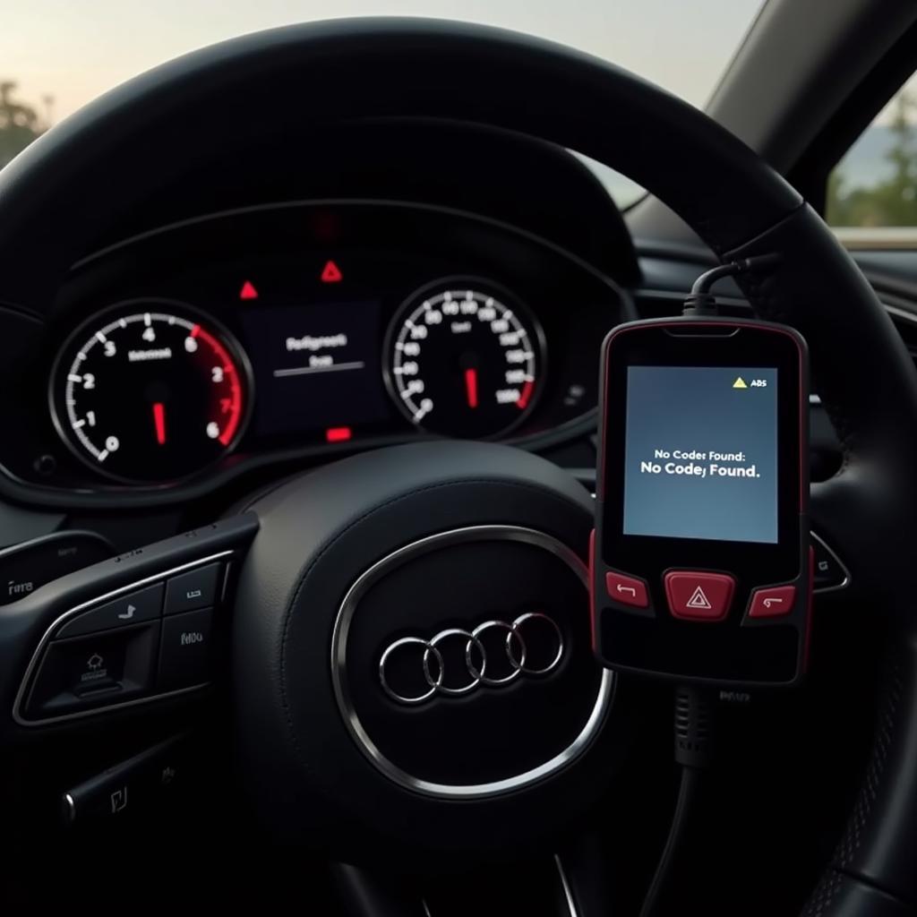 Audi A4 Dashboard Showing ABS Light with No Code