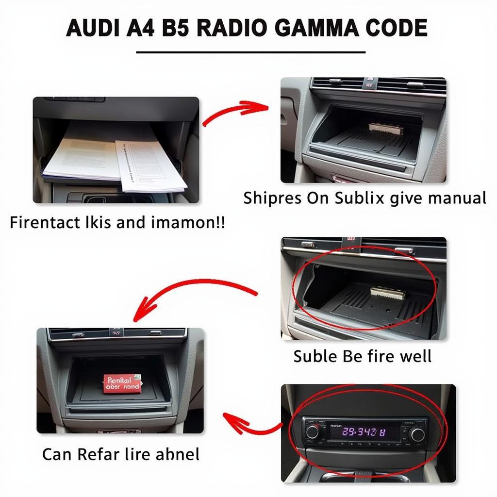 Audi A4 B5 Radio Gamma Code Location