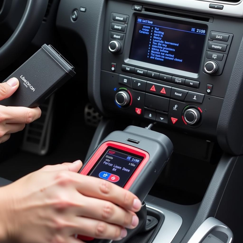 Using an OBD-II Scanner in an Audi A4 B8