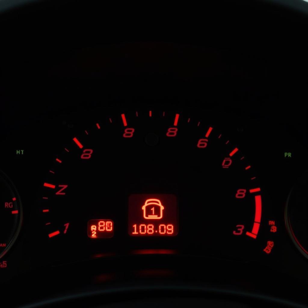 Audi A4 Dashboard Displaying Error Codes