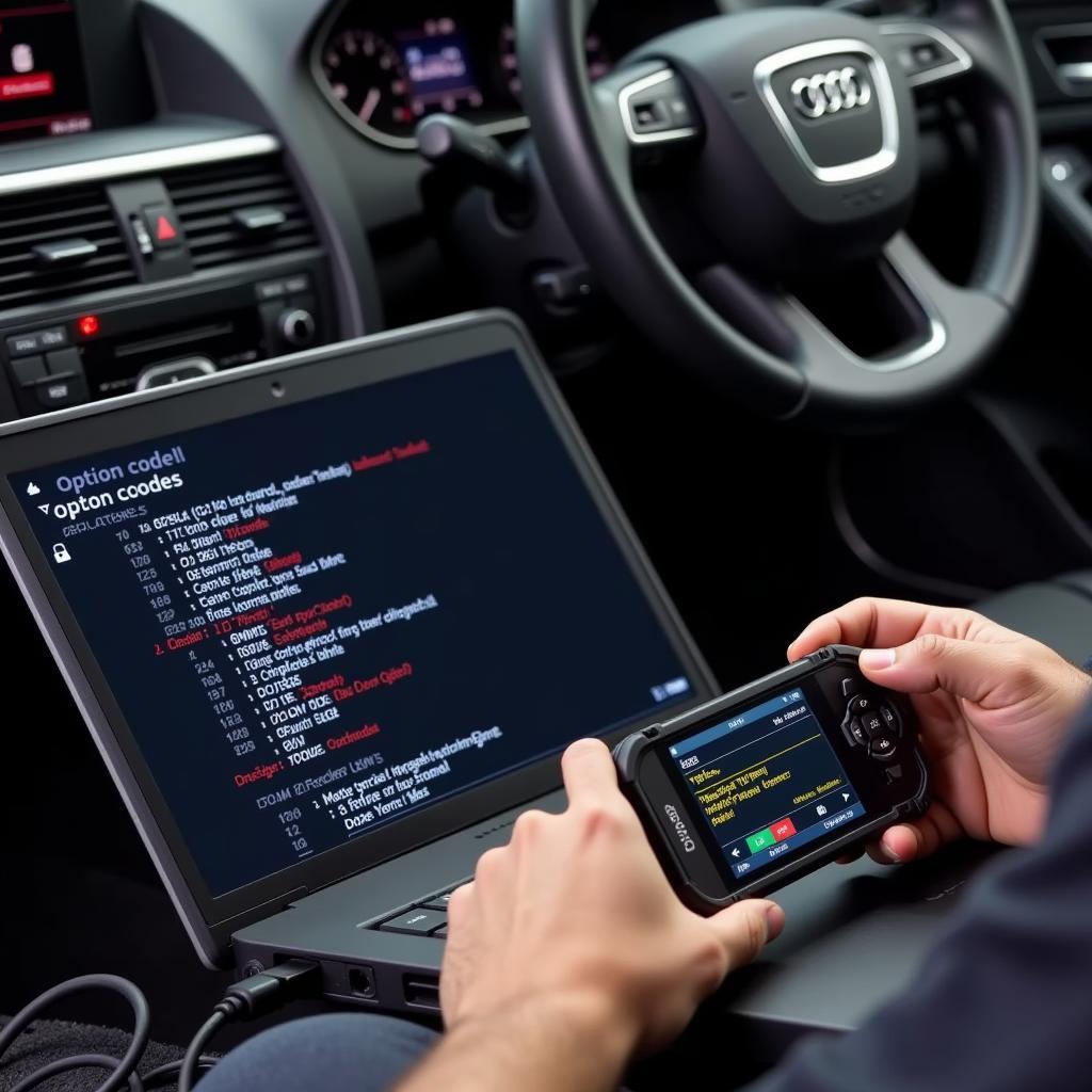 Audi A4 Diagnostic Tools using Options Codes