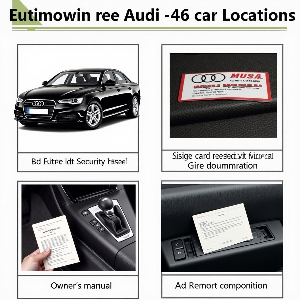 Audi A6 Security Code Location