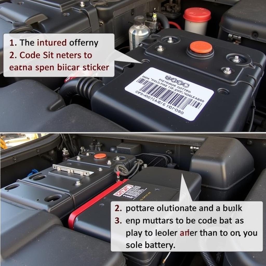 Locating the BEM Code on an Audi Battery