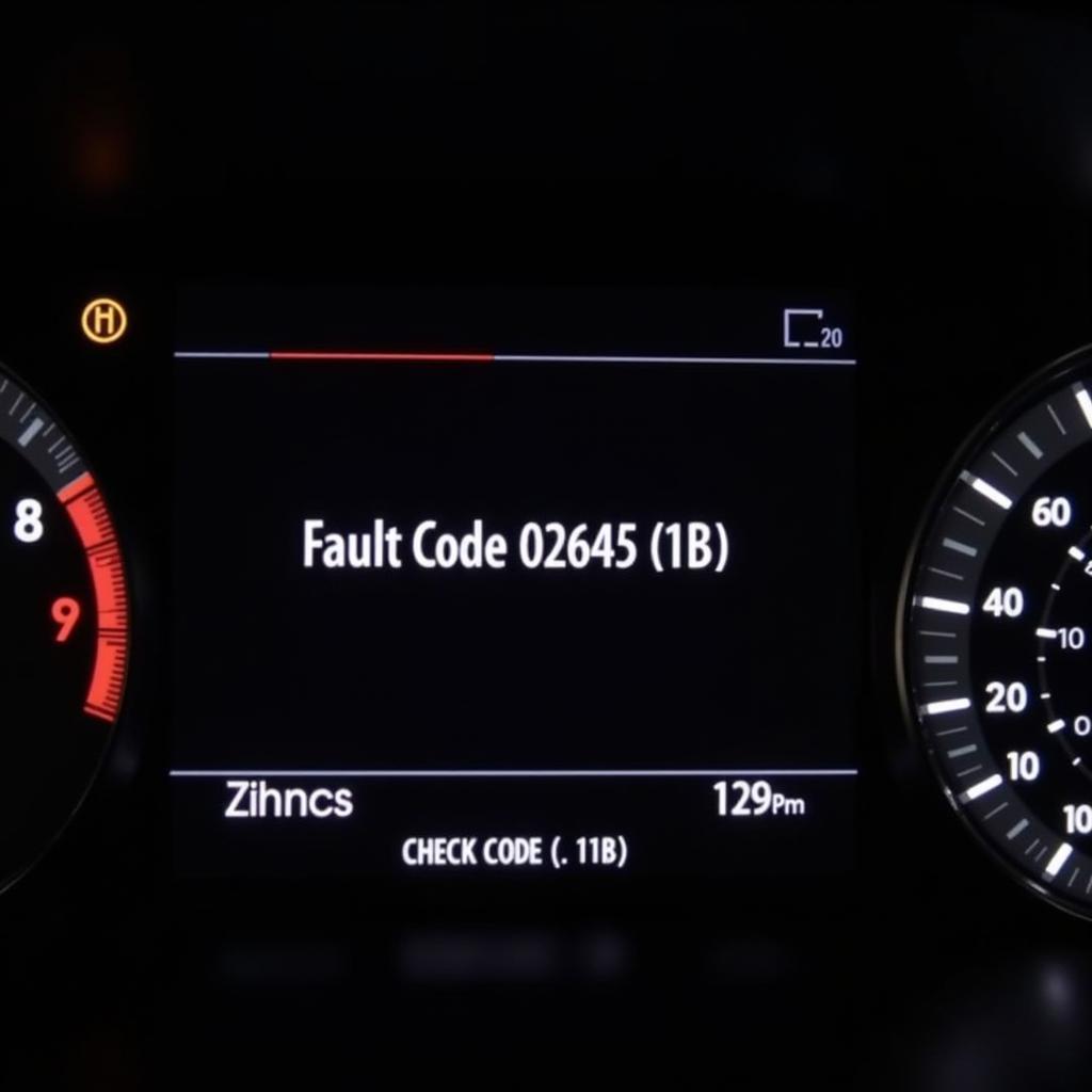 Audi Q7 Dashboard Displaying Fault Code 02645