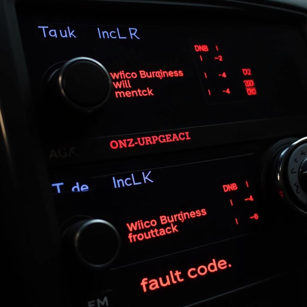 Audi TT Climatronic Panel Codes Display