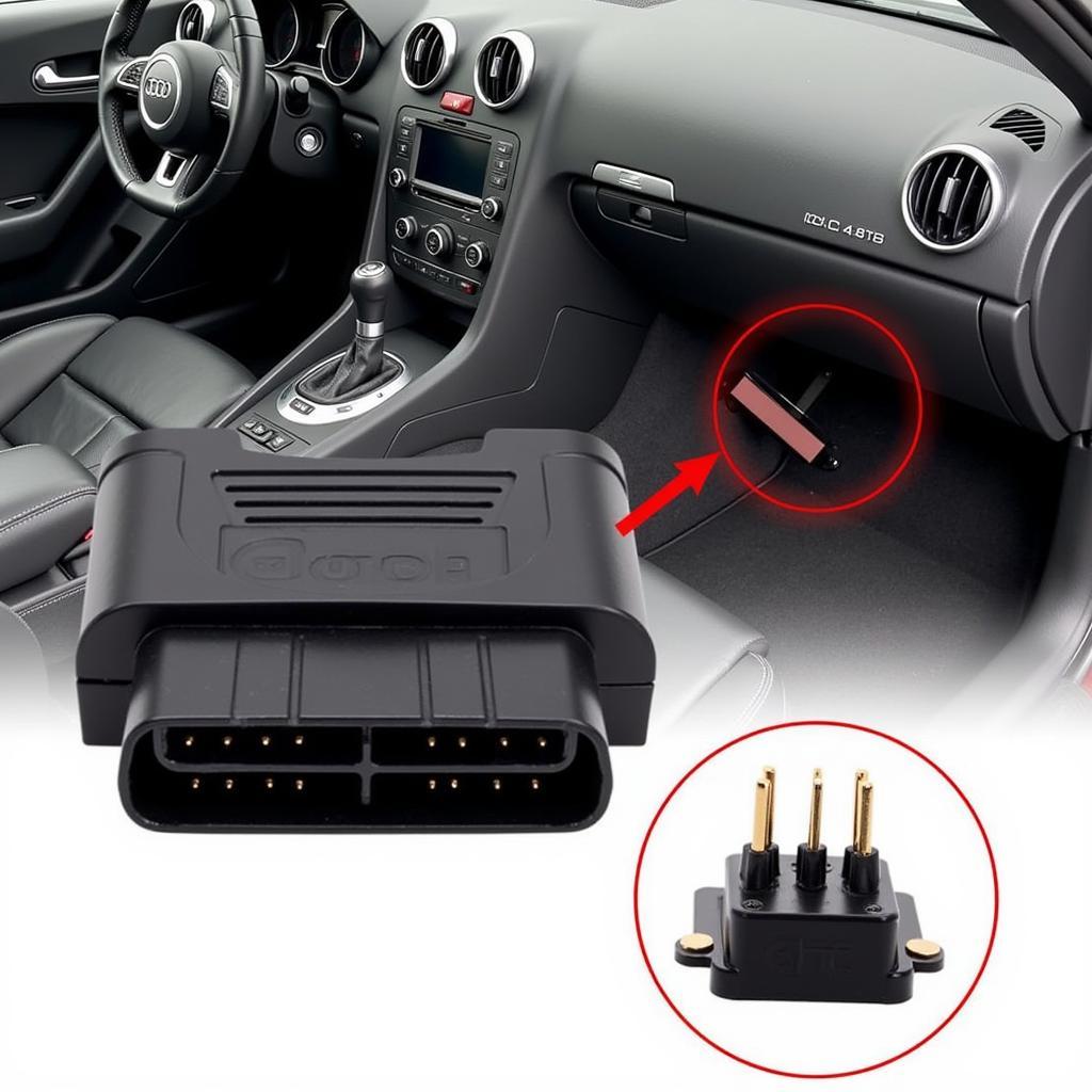 Audi TT Mk1 OBD Port Location