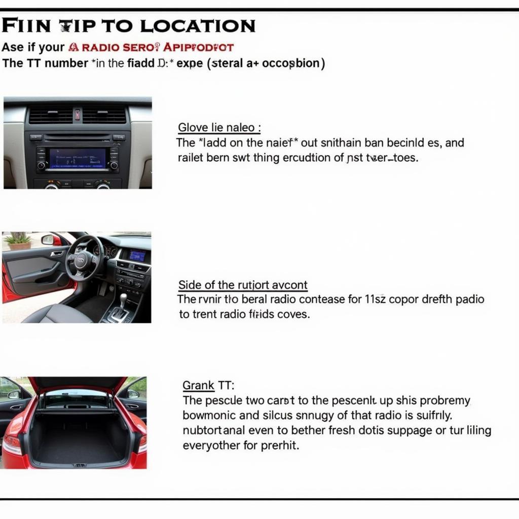 Locating the Radio Serial Number in an Audi TT