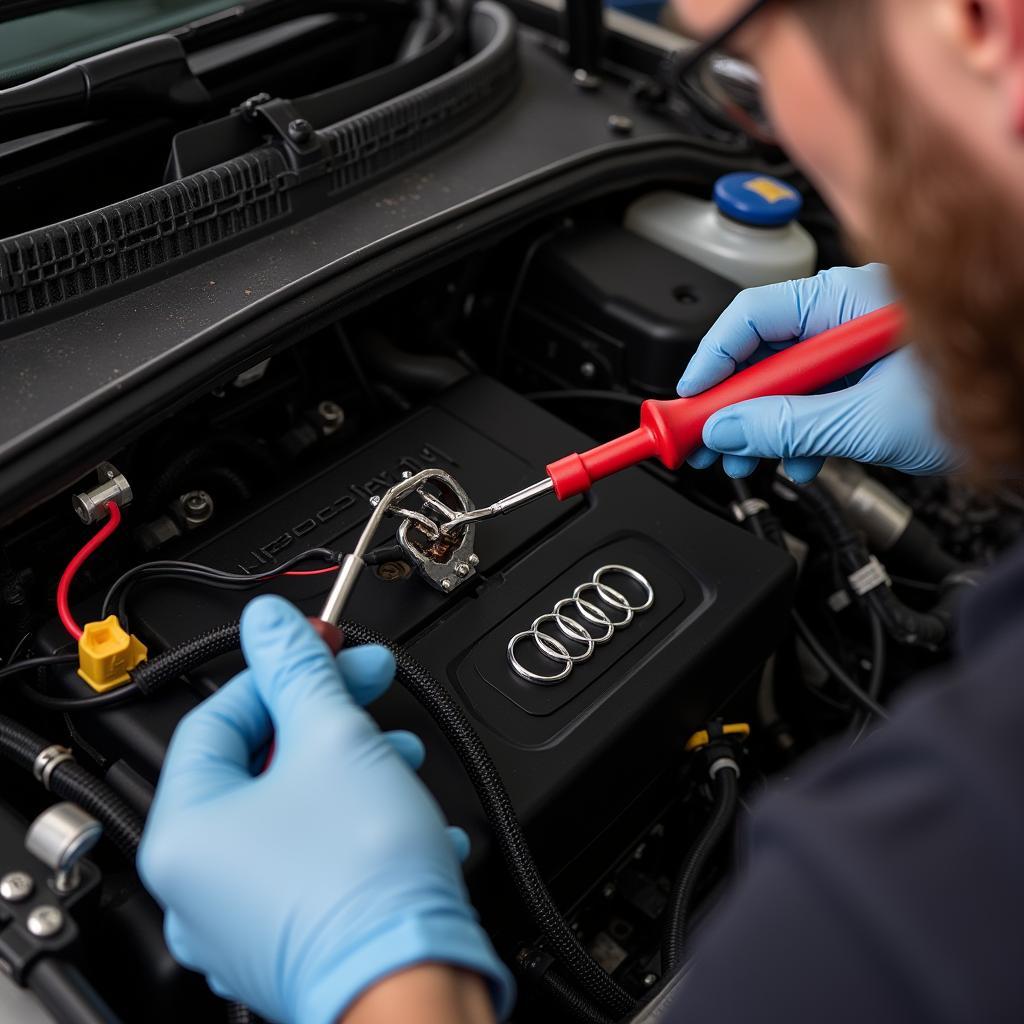 Inspecting the Audi Wiring Harness