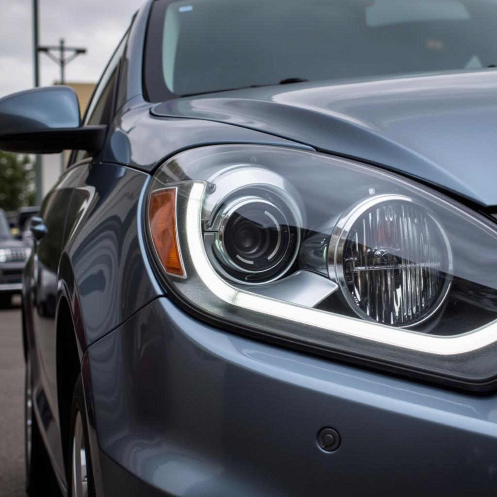 Adjusting the aim of a Jetta headlight