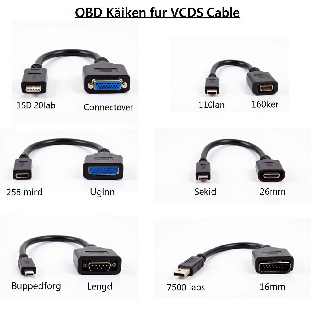 Different Types of OBD Kabel für VCDS