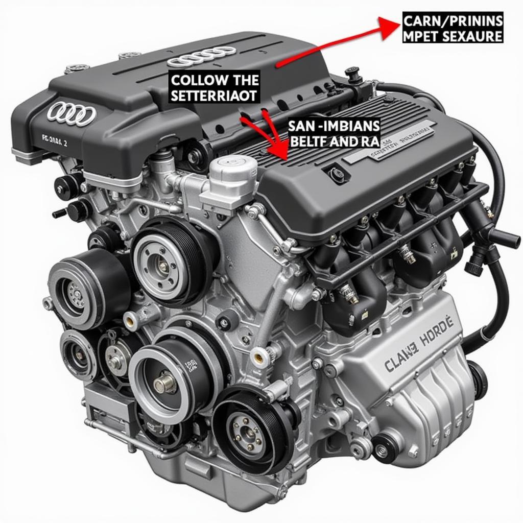 Crankshaft and Camshaft Position Sensor in Audi Engine