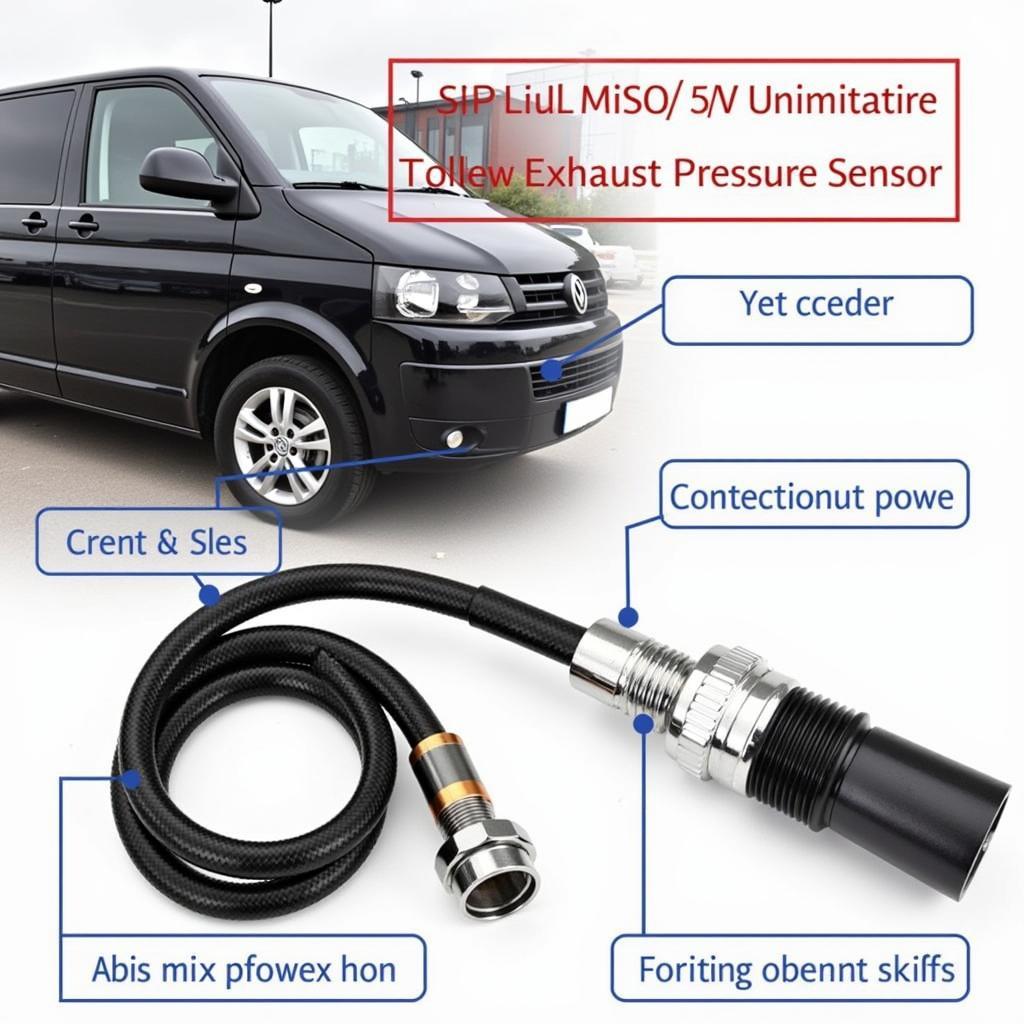 VW Transporter Exhaust Pressure Sensor Location and Components