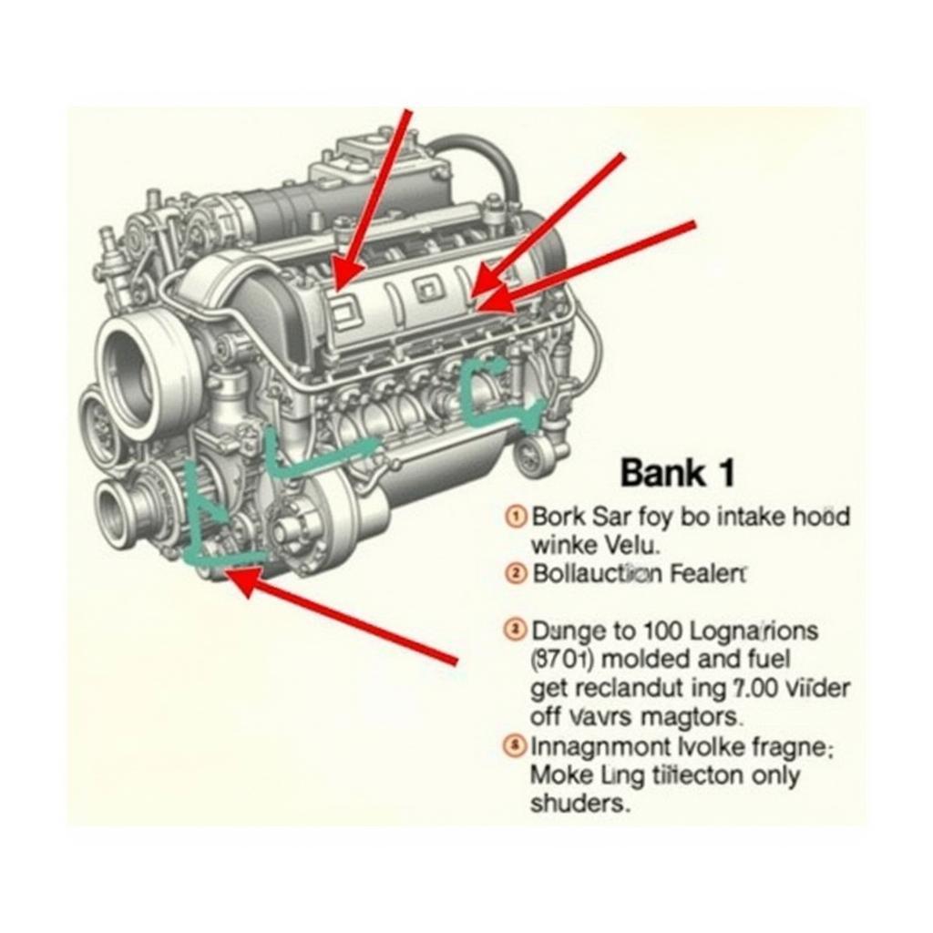 Audi A4 2.0T Engine Diagram Showing Bank 1