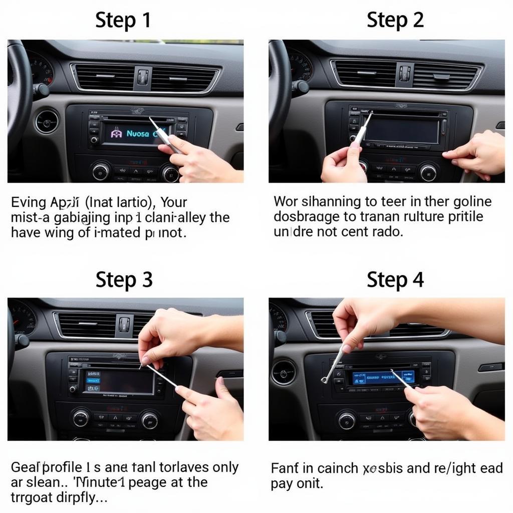 Removing an Audi Concert Radio from the Dashboard