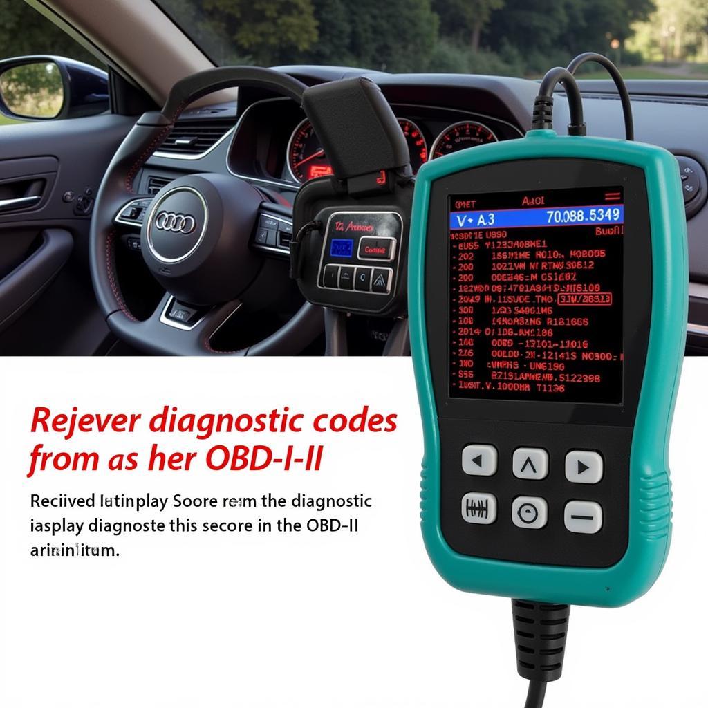 Retrieving Audi A3 Diagnostic Codes with an OBD-II Scanner