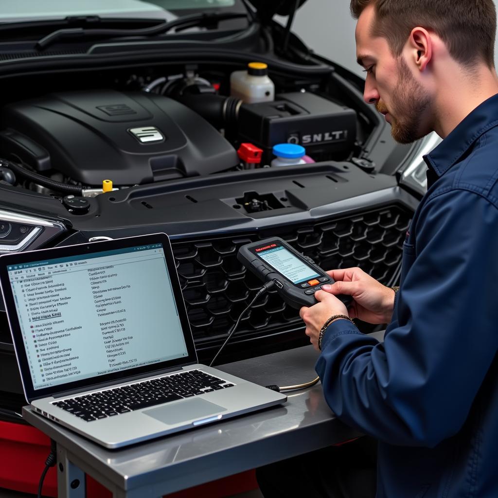 Seat VCDS Code Diagnostic Tool in Action