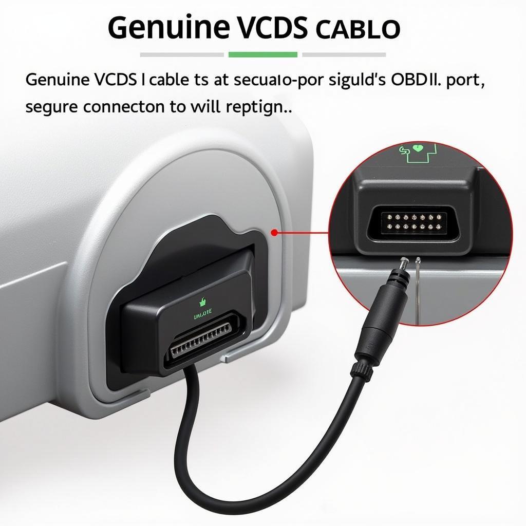 VCDS Cable Connection to OBD-II Port