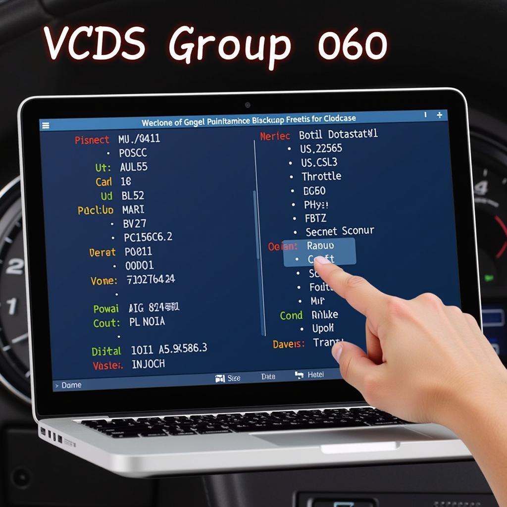 VCDS Group 060 Engine Diagnostics Screen