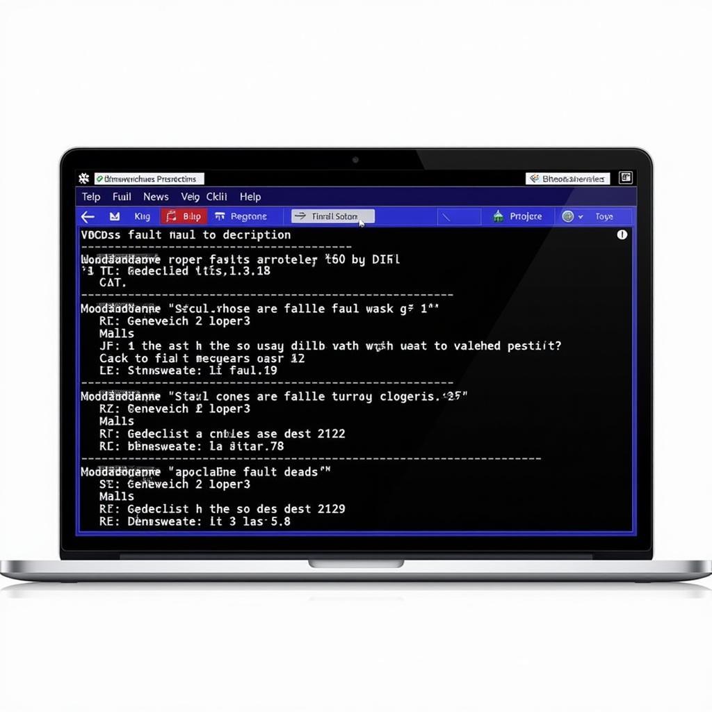 VCDS Software Interface Displaying Fault Codes