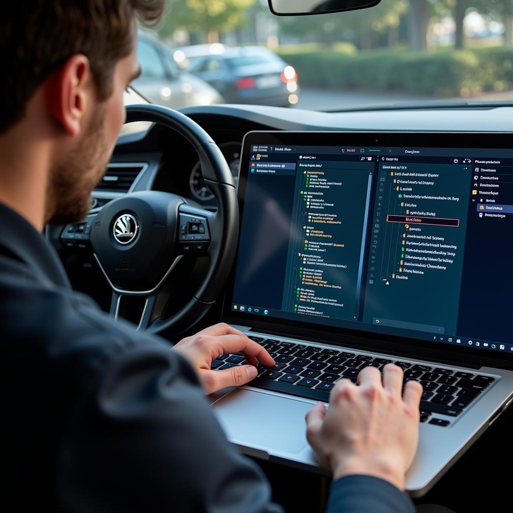 Performing Advanced Coding with VCDS on a Skoda Superb