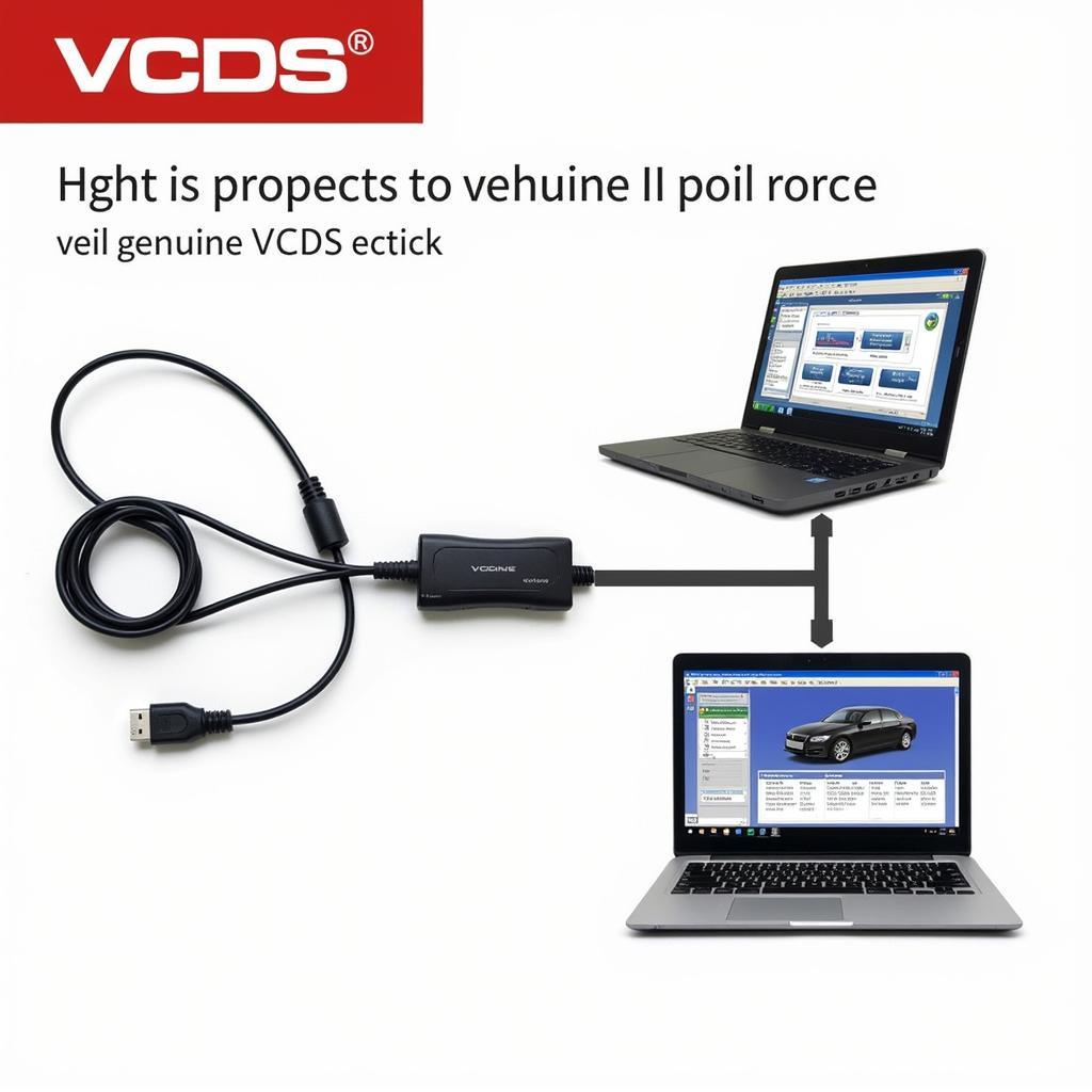 VCDS Software on Laptop Connected to Car