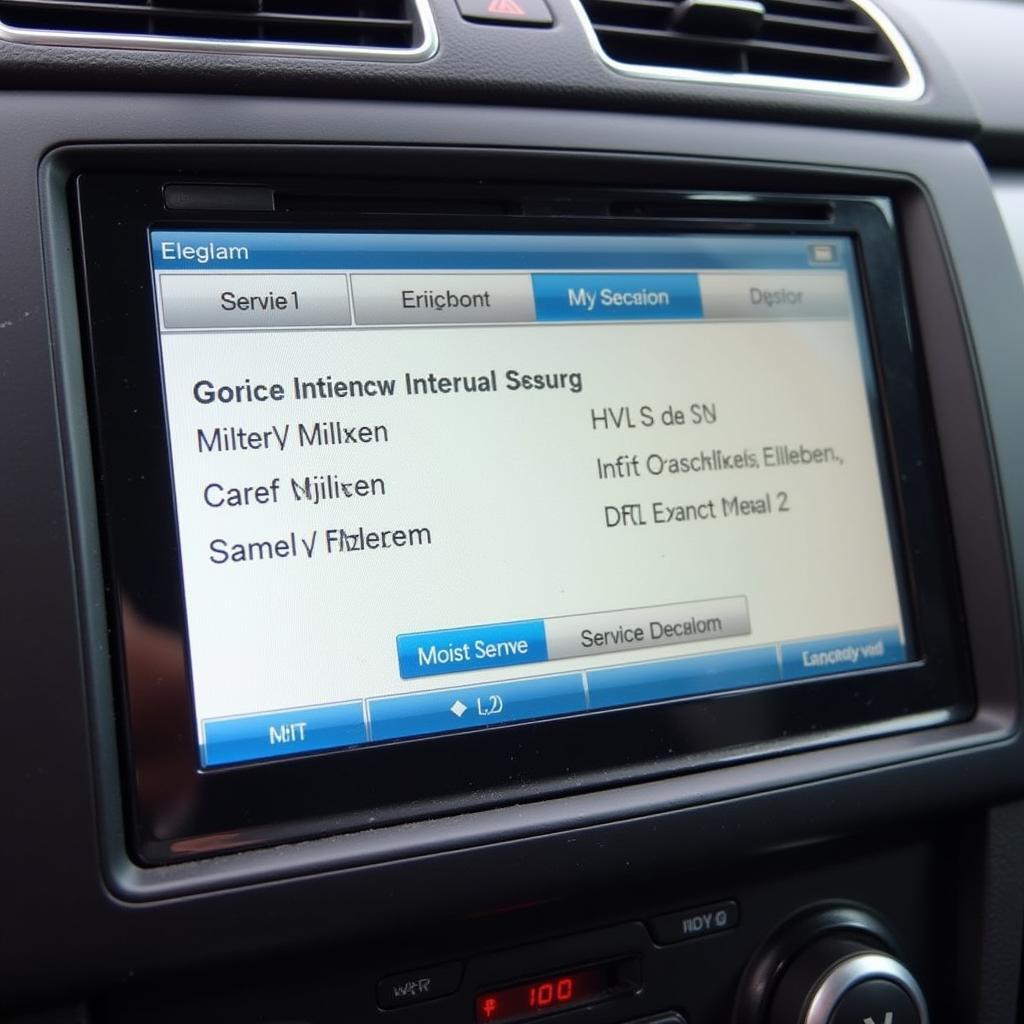 VCDS Display Showing Touareg Service Interval