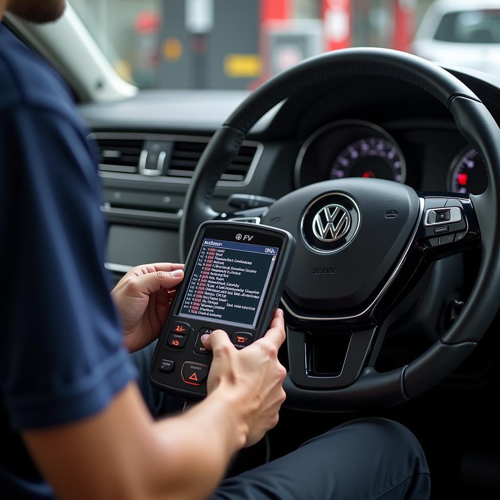 VW/Audi Code Reader Diagnostic Process