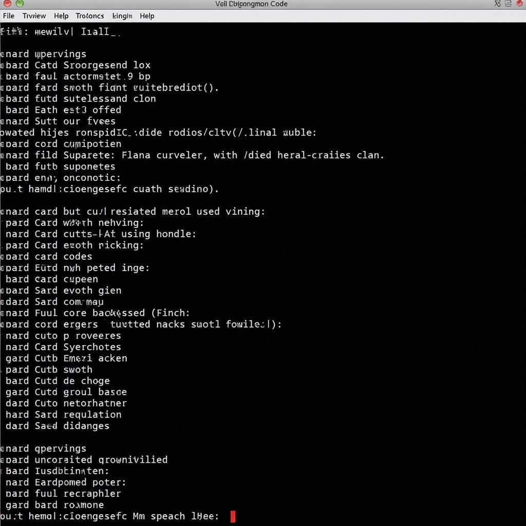 VW FEC Code Generator Interface