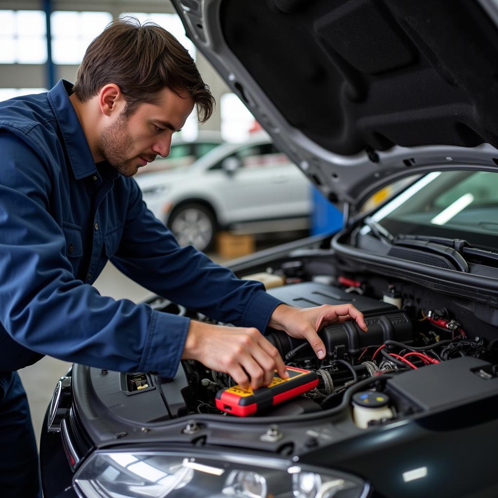 VW Golf Engine Inspection for Fault Codes