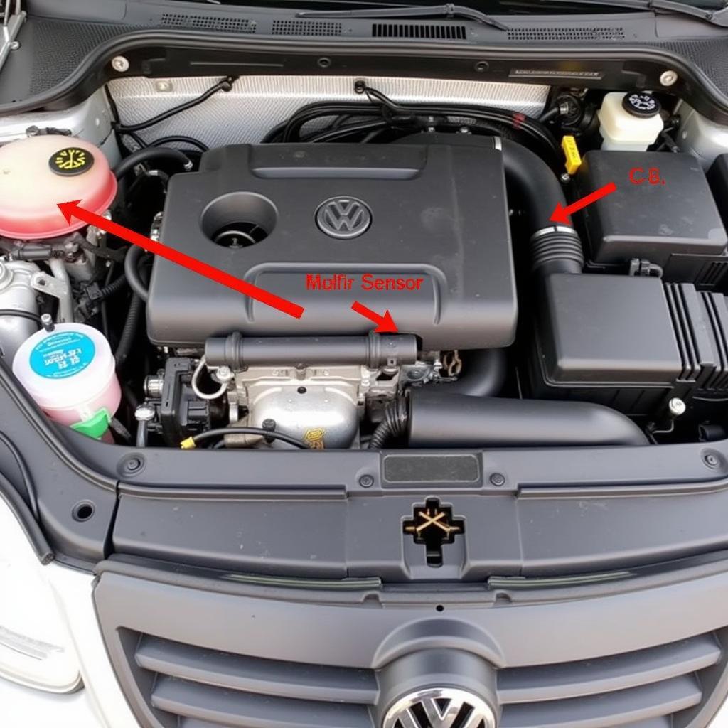 VW Jetta 2009 2.5 MAF Sensor Location