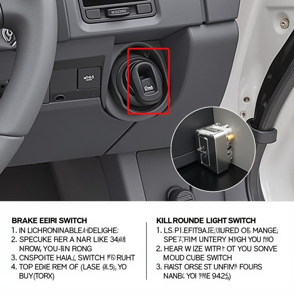 VW Passat Brake Light Switch Location