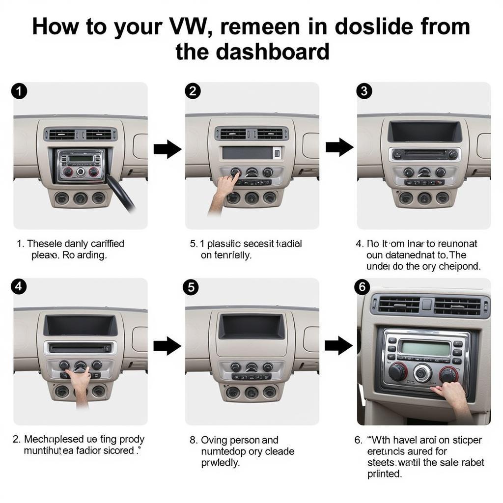 Removing a VW Radio from the Dashboard