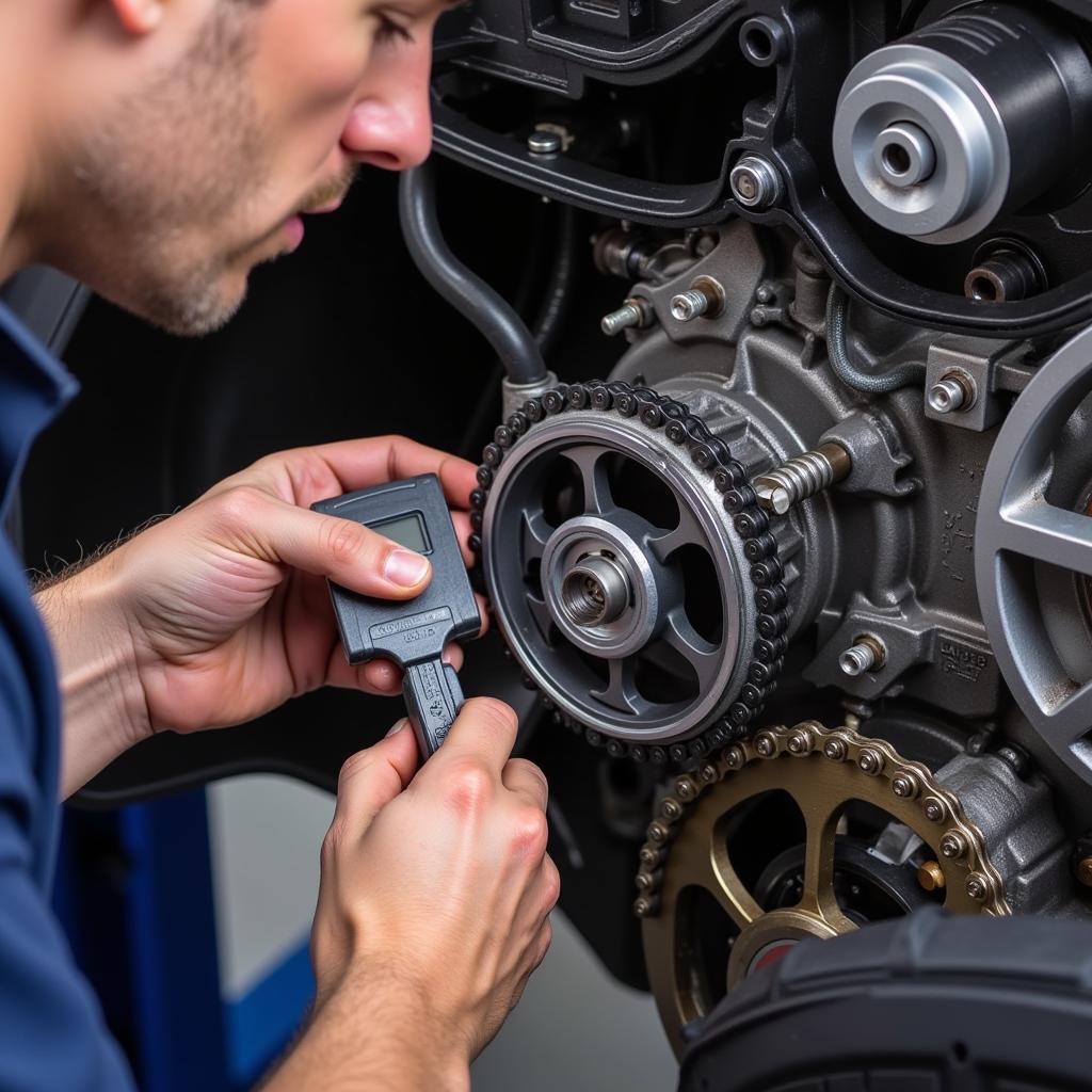 Inspecting the Timing Chain on a VW Tiguan