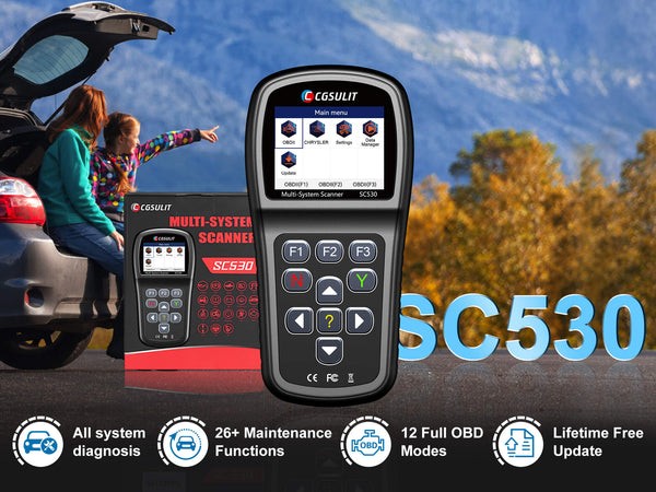 CGSULIT SC530 Chrysler/Jeep/Dodge Scan Tool full system diagnosis and 26 reset functions