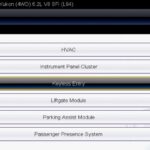 Snap-on scan tool displaying vehicle selection menu for key fob programming