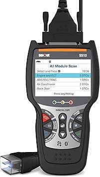 Innova 5510 OBD2 Scan Tool for 2017 Subaru WRX CVT fluid change - monitor transmission temperature and ABS codes