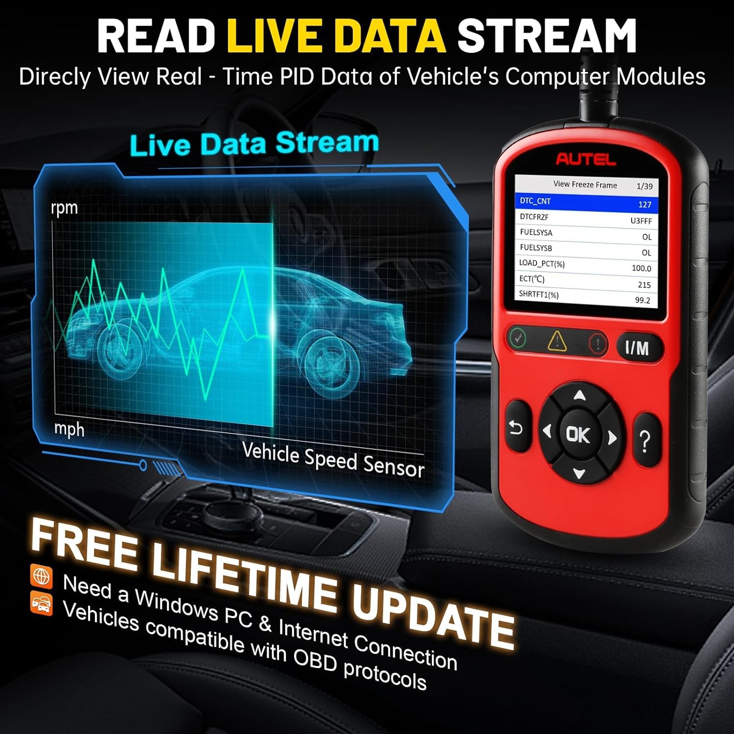 Autel AutoLink AL549 OBD2 Scanner Full Package