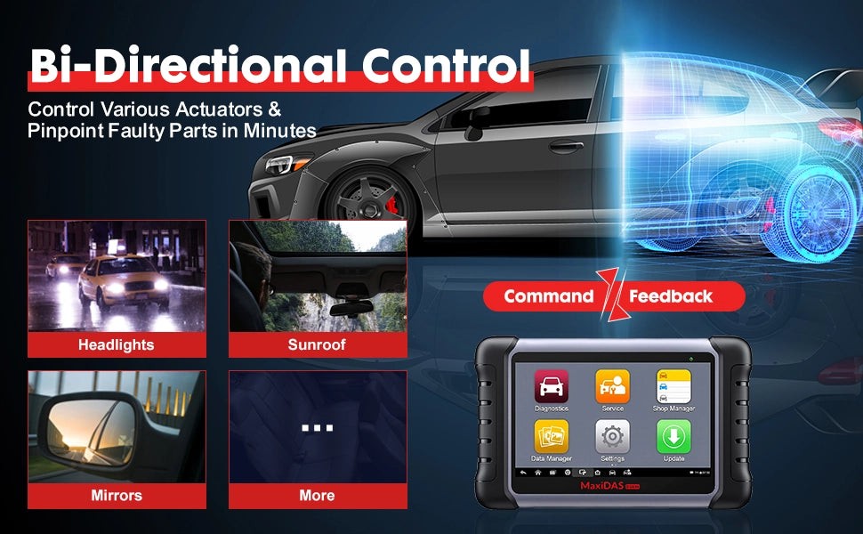 Autel MaxiDAS DS808K 2023 version bi-directional control function